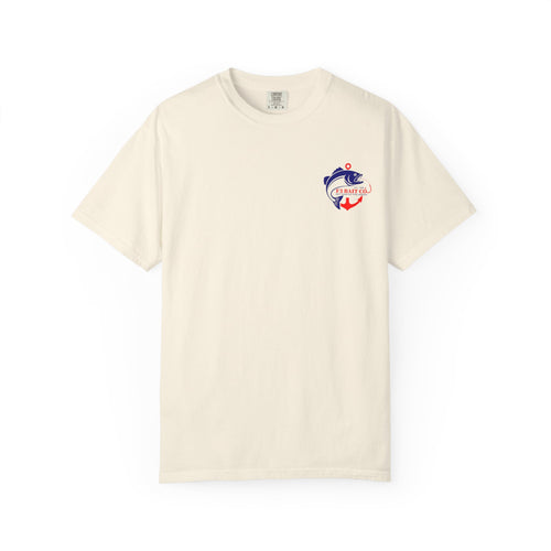 F3 Bait Co Fishing Logo T-Shirt | Anchor Hook Bass Graphic